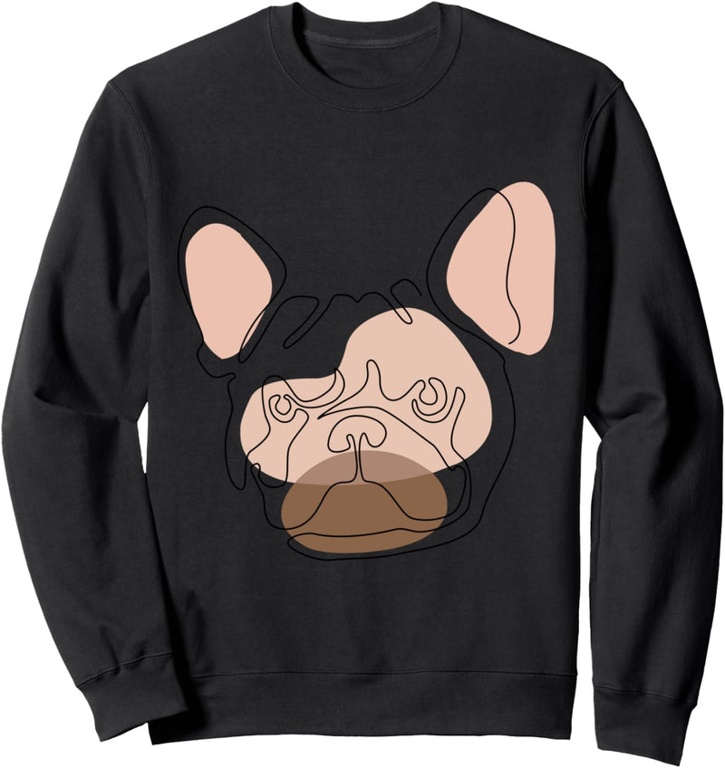 Modern One line Abstract Frenchie Sweatshirt