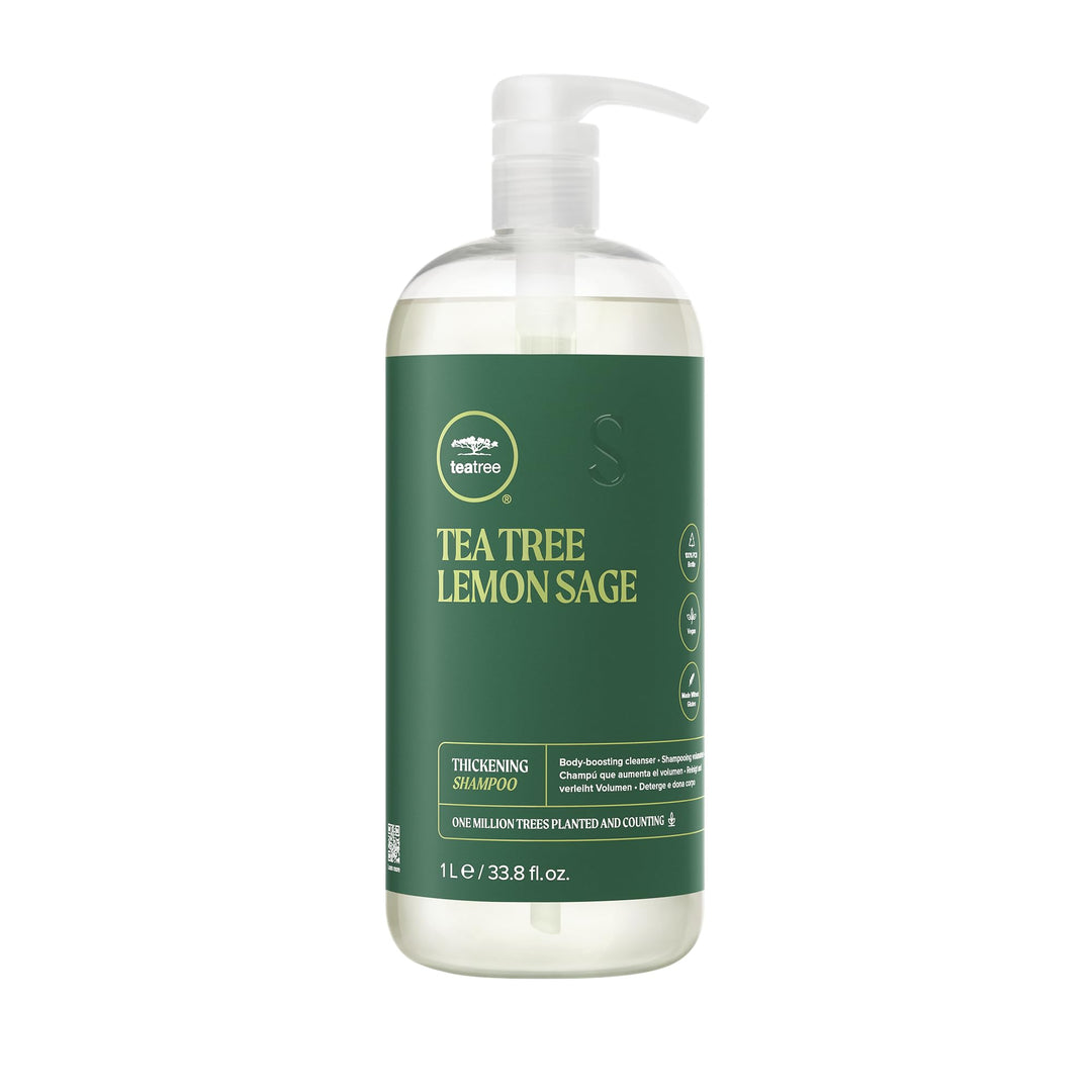 Paul Mitchell Tea Tree Lemon Sage Thickening Shampoo - Volumen-Shampoo für feines Haar, kräftigende