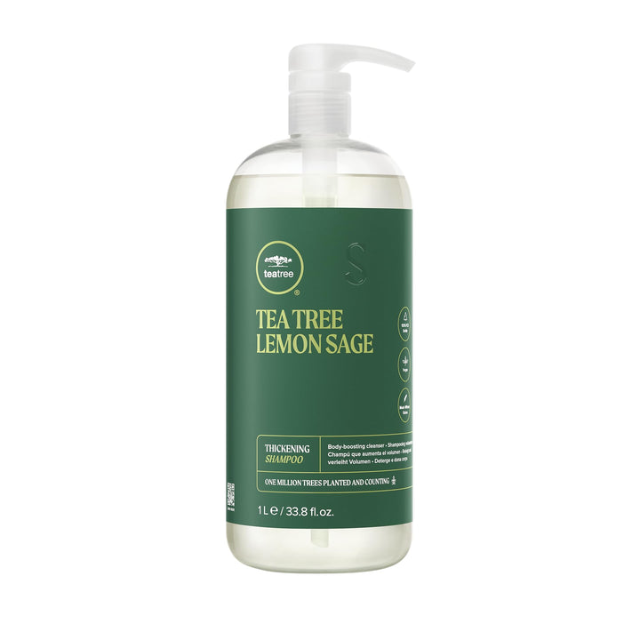 Paul Mitchell Tea Tree Lemon Sage Thickening Shampoo - Volumen-Shampoo für feines Haar, kräftigende