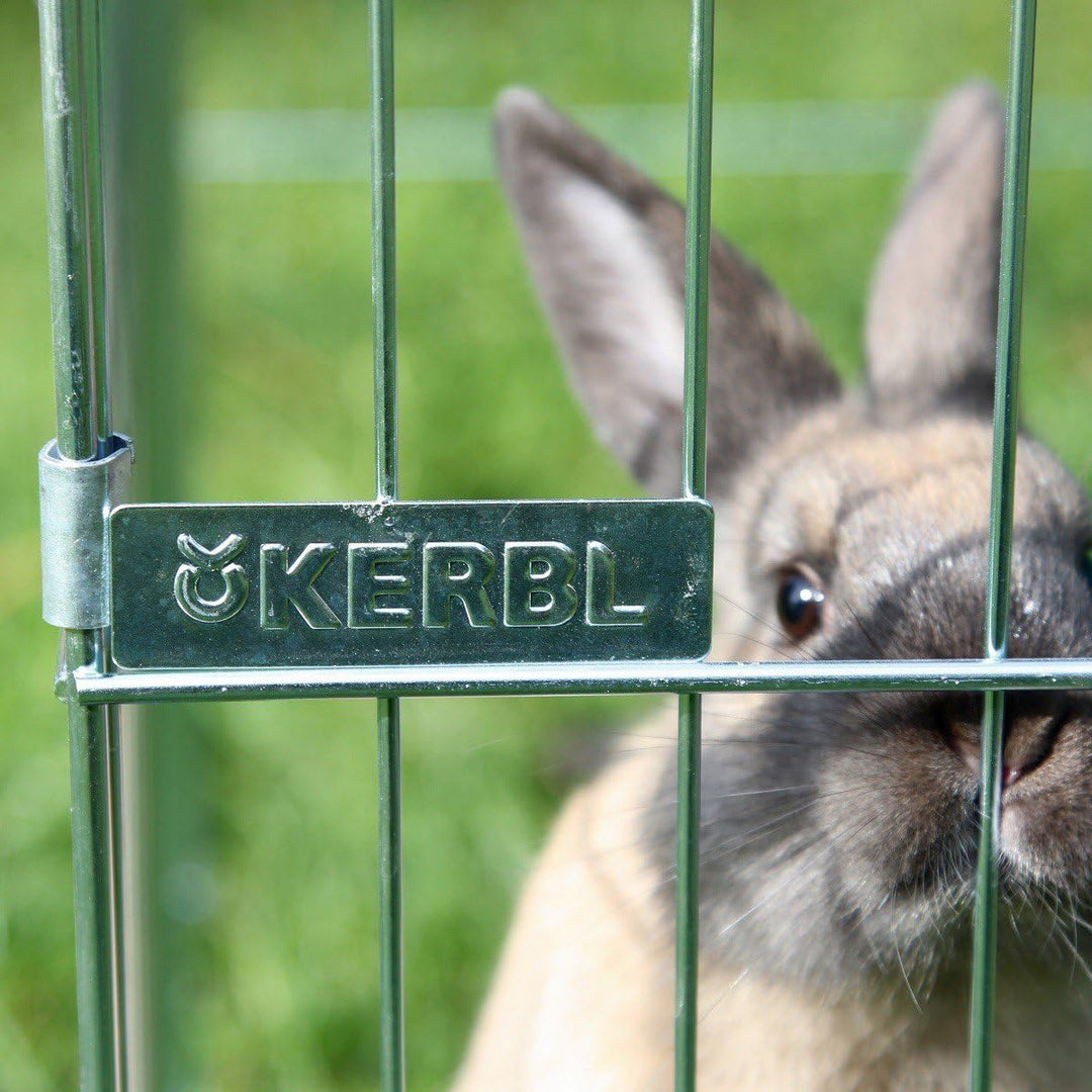 Kerbl Pet Pet Freilaufgehege Easy, verzinkt, mit Sonnenschutz, 115x115x60cm
