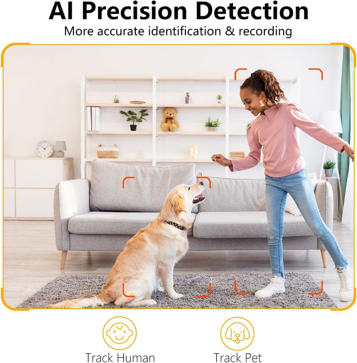 2Pack 3MP Haustier Kamera Hund Kamera mit Telefon App 5G/2.4GHz WiFi Kameras Indoor Security Camera
