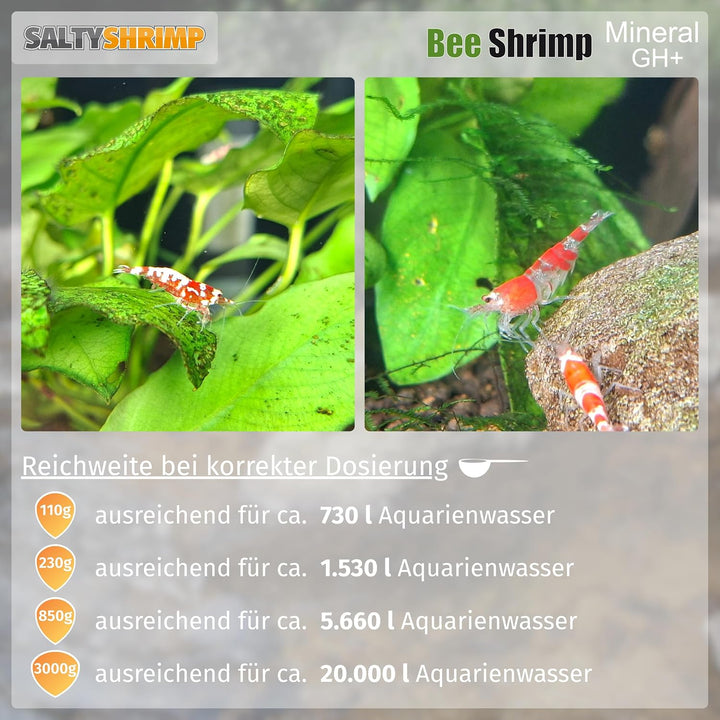 SaltyShrimp - Bee Shrimp Mineral GH+, 850 g 0,85 kg, 0,85 kg