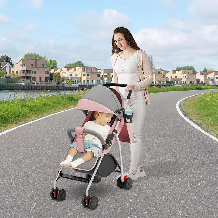 Kompakter Kinderwagen, 0 bis 4 Jahre (30 kg max), leicht (4,10 kg), Buggy für Babys, Komfort, faltba