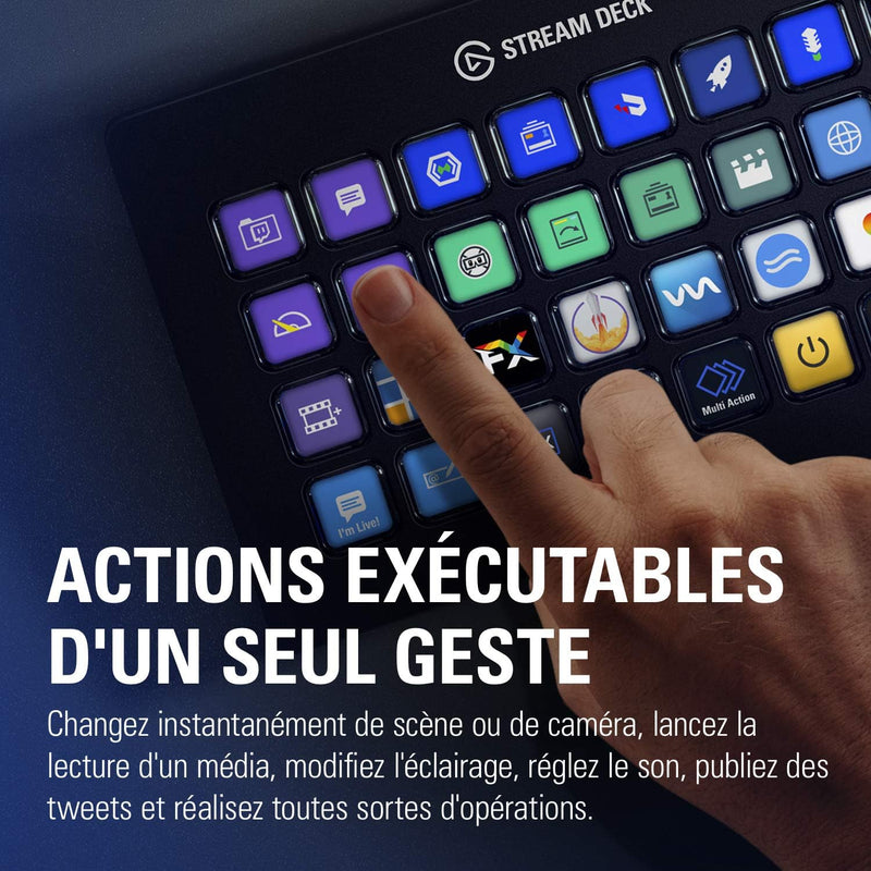 Elgato Stream Deck XL – erweiterter Studio-Controller, 32 Tasten, auslösen von Aktion in Apps und So