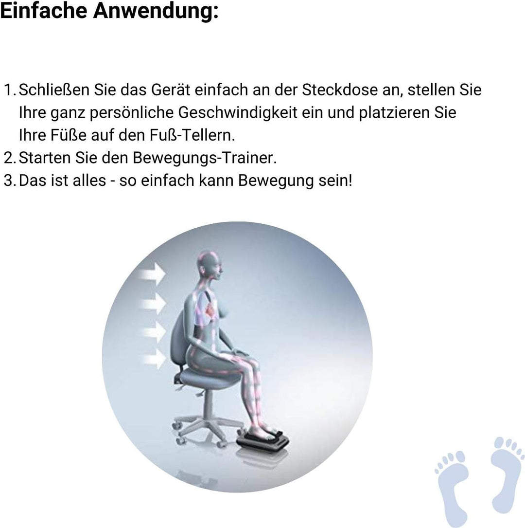 Leg Exerciser Bein-Trainer I passives Training durch konstante Bewegung - für Senioren geeignet I Be