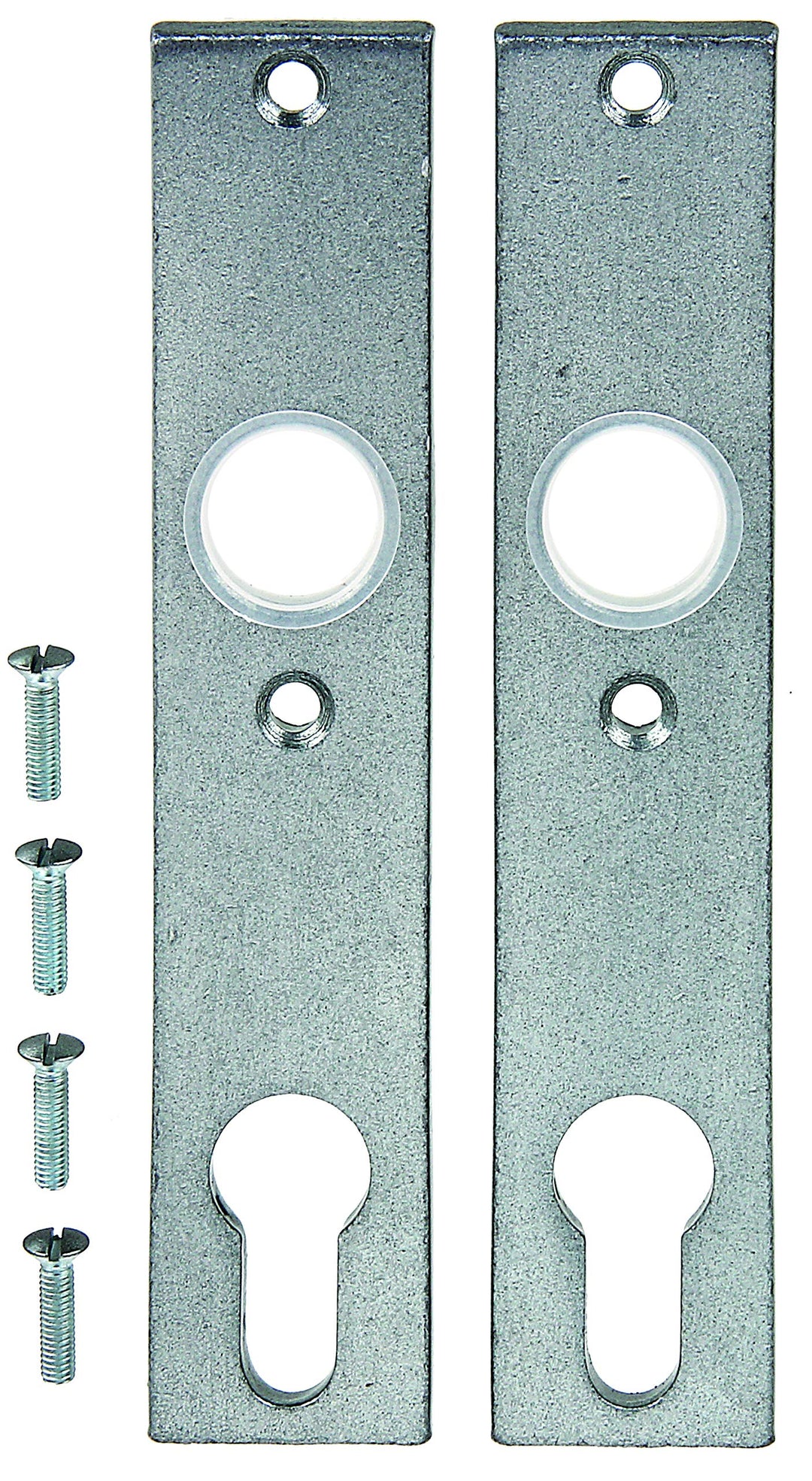 Alberts 554309 Langschild | ein Paar | geschmiedet, verzinkt | silbergrau einbrennlackiert | 155 x 3