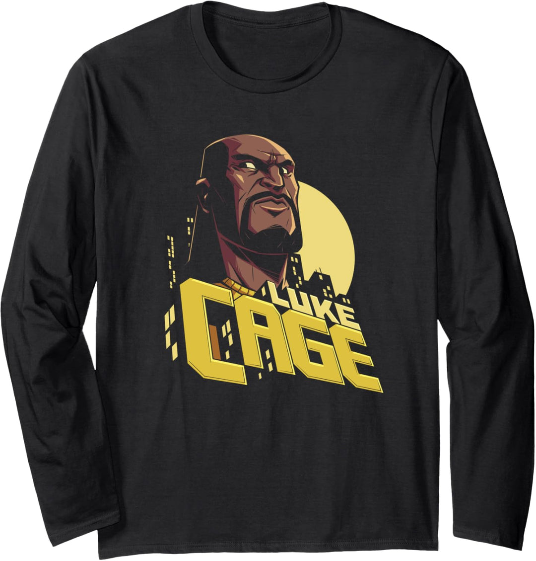 Marvel The Defenders Luke Cage Profile Langarmshirt