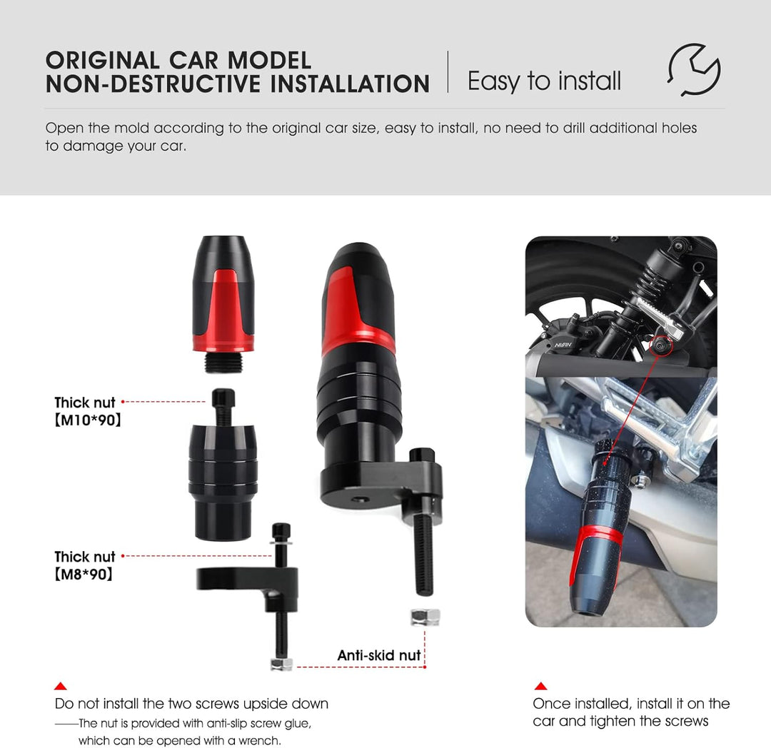 MOLONG Universal Motorrad Anti-fallender Auspuff Schutzbügel Slider Für MT07 MT09 XSR700 XSR900 TENE