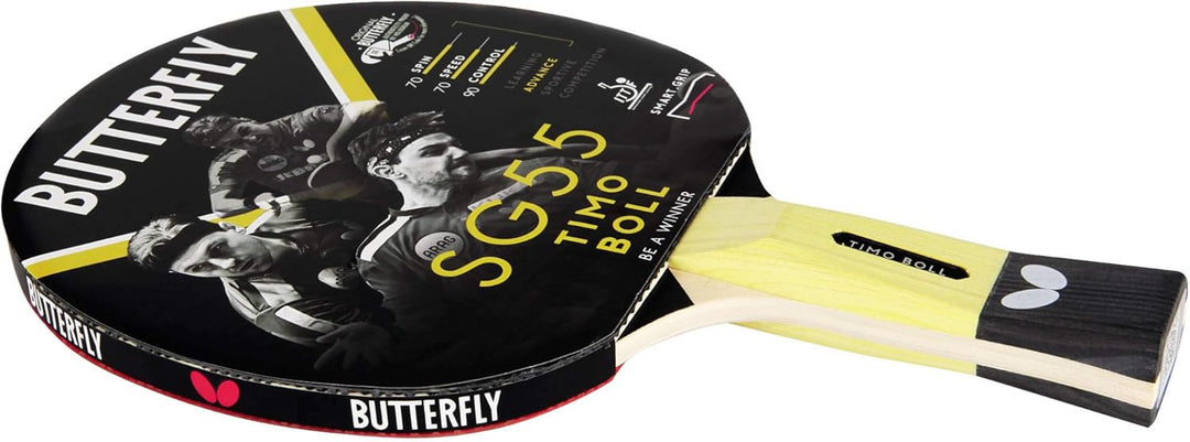 Butterfly® Timo Boll SG55 Tischtennisschläger | Tischtennis Racket Bat Hobby Training | geübte Freiz