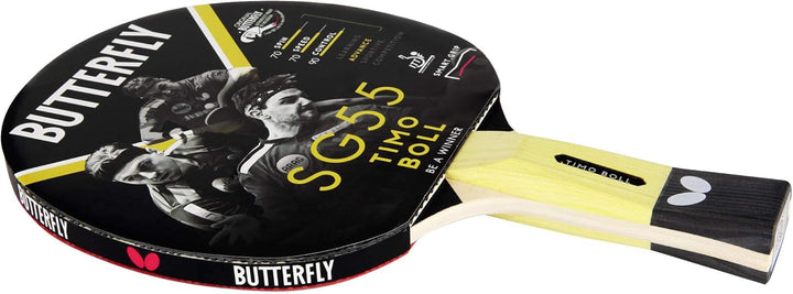 Butterfly® Timo Boll SG55 Tischtennisschläger | Tischtennis Racket Bat Hobby Training | geübte Freiz
