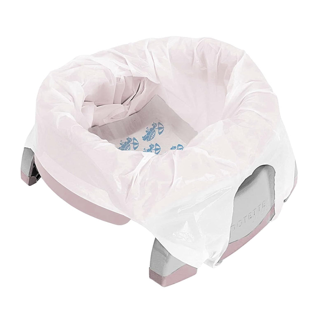 Potette Plus Reise-Töpfchen- und Toilettenreduzierer, Rosa, inklusive 3 Nachfüllungen