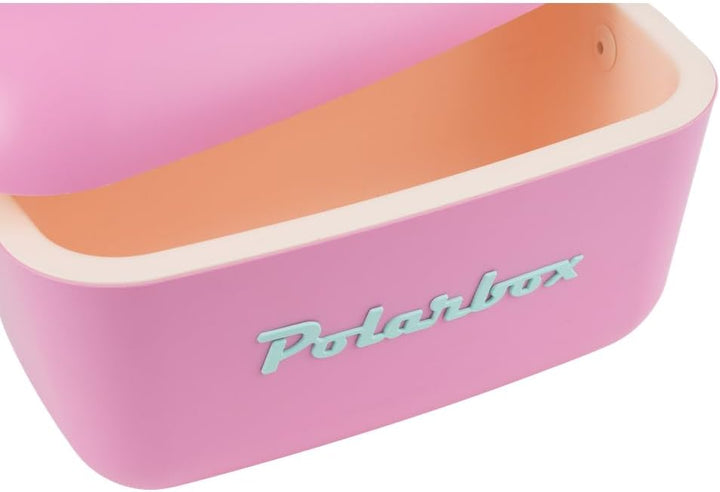 Kreher® Kühlbox Passive Kühlbox Kühltaschen Polar in Retro Vintage Design aus Kunststoff mit polysty