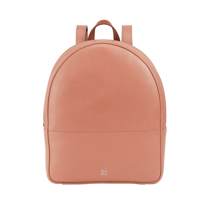 DUDU Rucksack Damen Bunt Sommerlich aus weichem Leder Rucksack Multicolor mit doppeltem Reissverschl