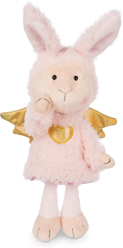 Kuscheltier Schutzengel Hase La La Bunnie 30cm mit goldenem Herz & Flügeln in Geschenkbox – Schaf-En