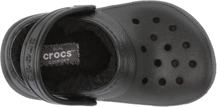 Crocs Unisex Kinder Classic Lined Clog K, Schwarz