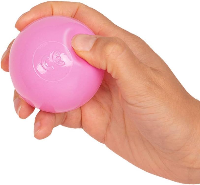 SELONIS Bällebad Bällepool Für Baby Kinder 90X30cm/300 Bälle Rund, Hellgrau: Weiss/Grau/Puderrosa A