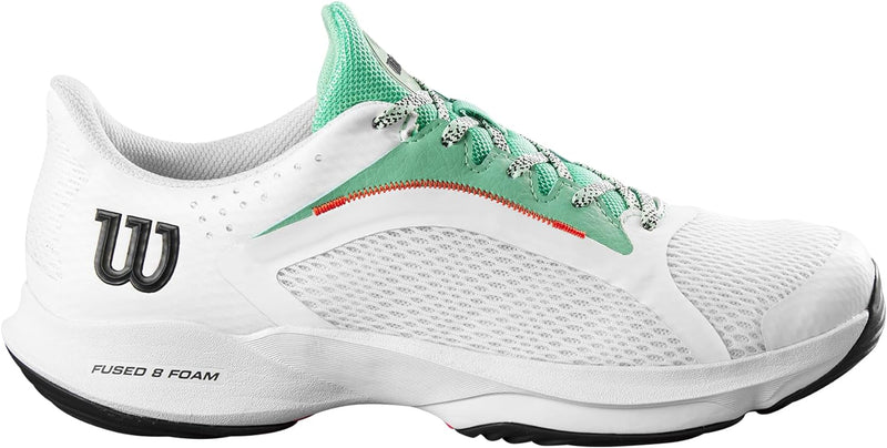 Wilson Damen Hurakn 2.0 paddelschuhe 36 2/3 EU White Biscay Green, 36 2/3 EU White Biscay Green