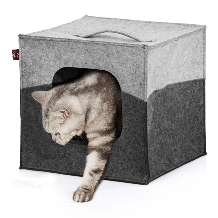 CanadianCat Company | Katzenhöhle Katzenbox aus Filz, passend für IKEA Regal Kallax und Expedit, Kat
