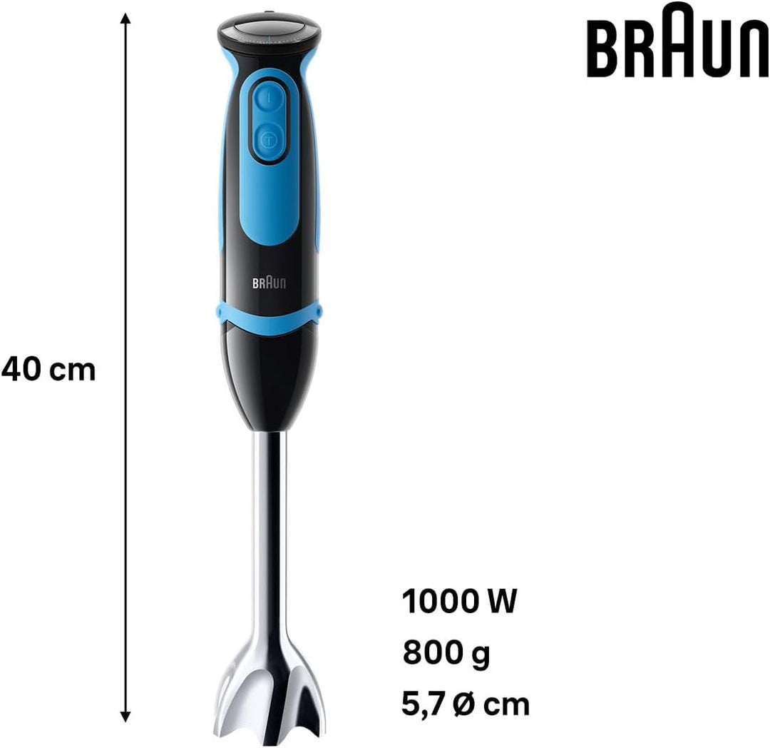 Braun Stabmixer MultiQuick 5 Vario Fit MQ 5252 BKBL - Pürierstab mit Edelstahl Mixfuss und Blend & G