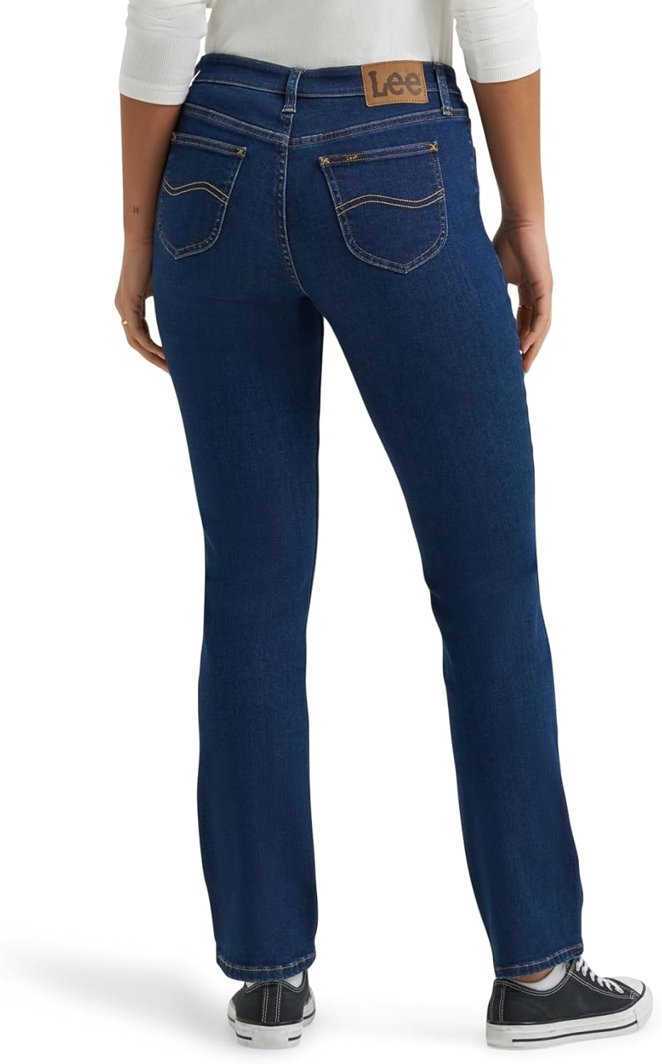 Lee Legendäre Damen-Jeans, mittlere Taille, gerades Bein, Übergrösse 2 Dark Secret, 2 Dark Secret