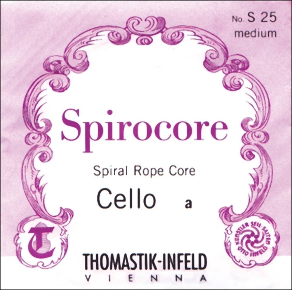 Thomastik Einzelsaite für Cello 4/4 Spirocore - C-Saite Spiralseilkern, Wolfram umsponnen, stark, 4/