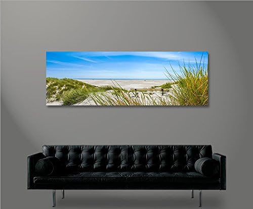 islandburner Bild Bilder auf Leinwand Nordsee Strand Panorama XXL Poster Leinwandbild Wandbild Dekoa