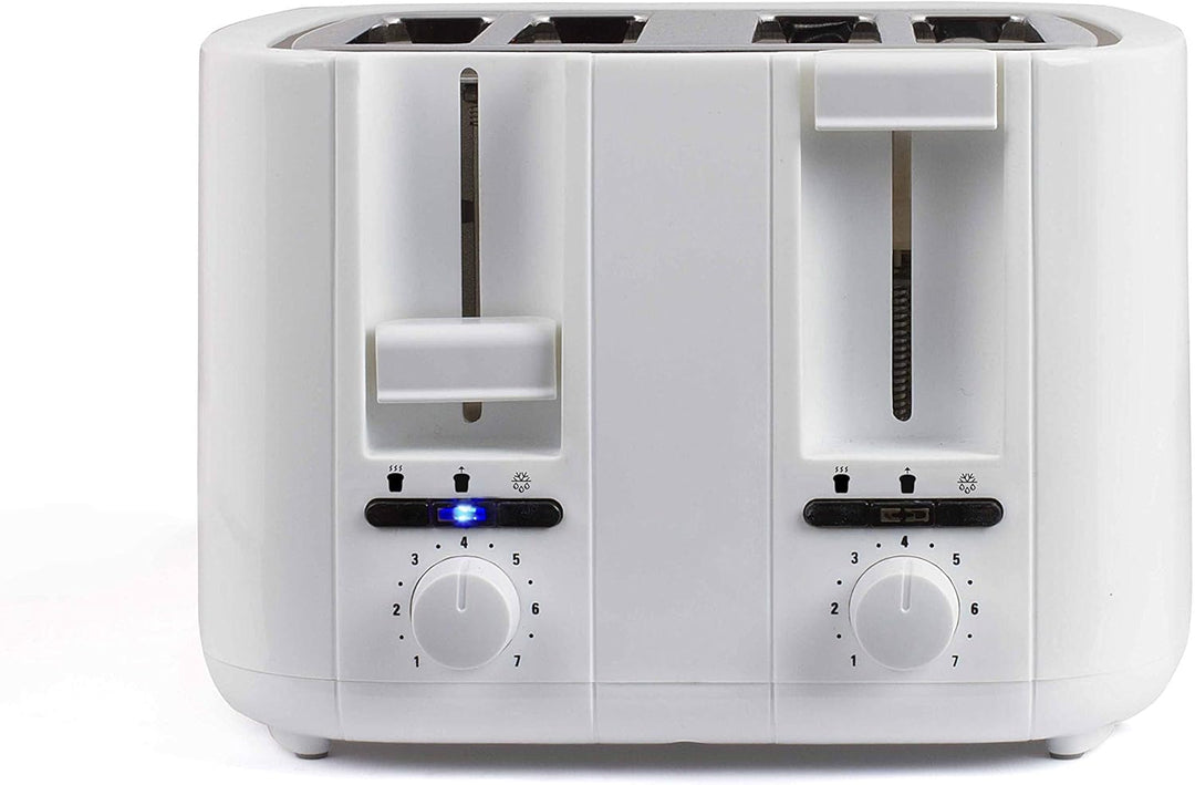 LIVOO Feel good moments - DOD167 Toaster mit 4 Schlitzen, weiss, Weiss