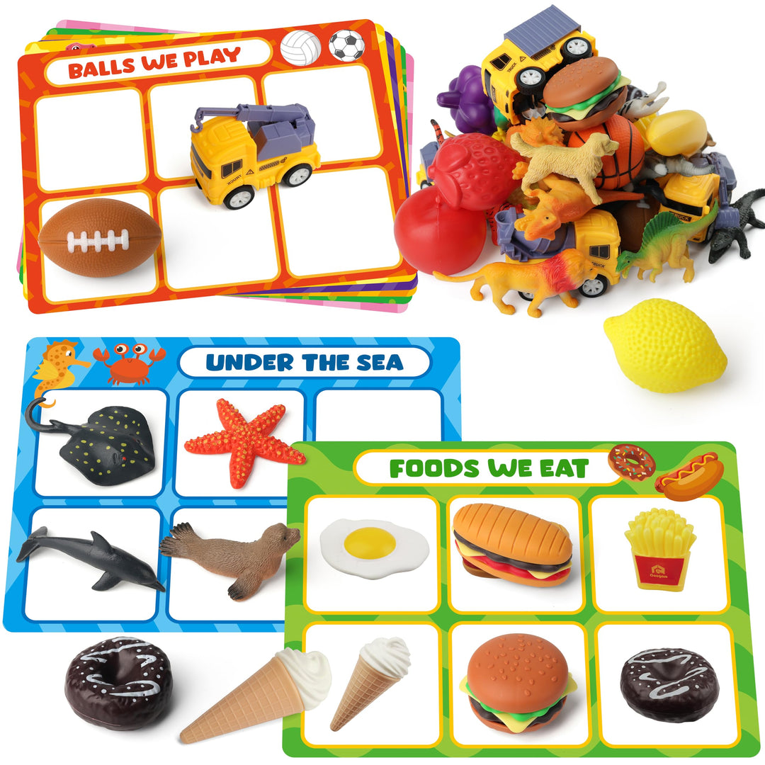 Coogam Kinderspielzeug, feine Bewegung Montessori-Spiele, Vorschul-Lerngeschenke für Kinder im Alter