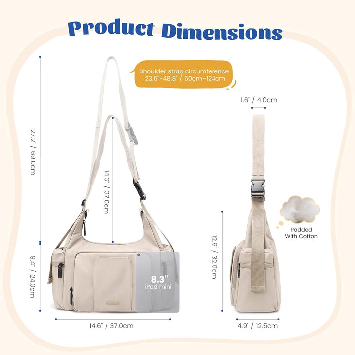 Baby Wickeltasche,Gross 14L Windeltasche für Unterwegs Diaper Bag, Wickelunterlage Multifunktions Lä