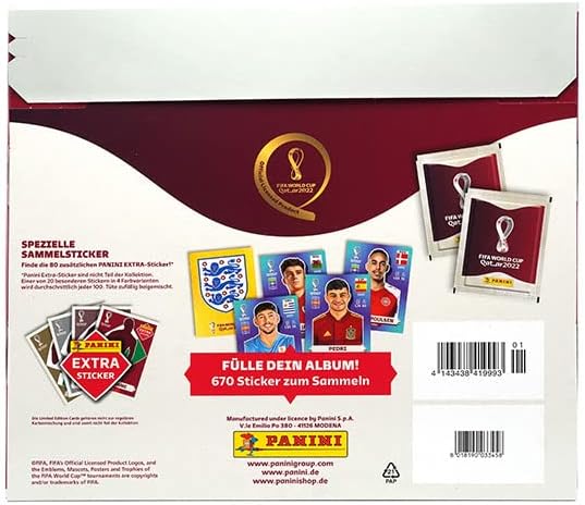 Panini FIFA World Cup Qatar 2022 Offizielle Stickerserie – 1x Adventskalender (Surprise Calendar), M