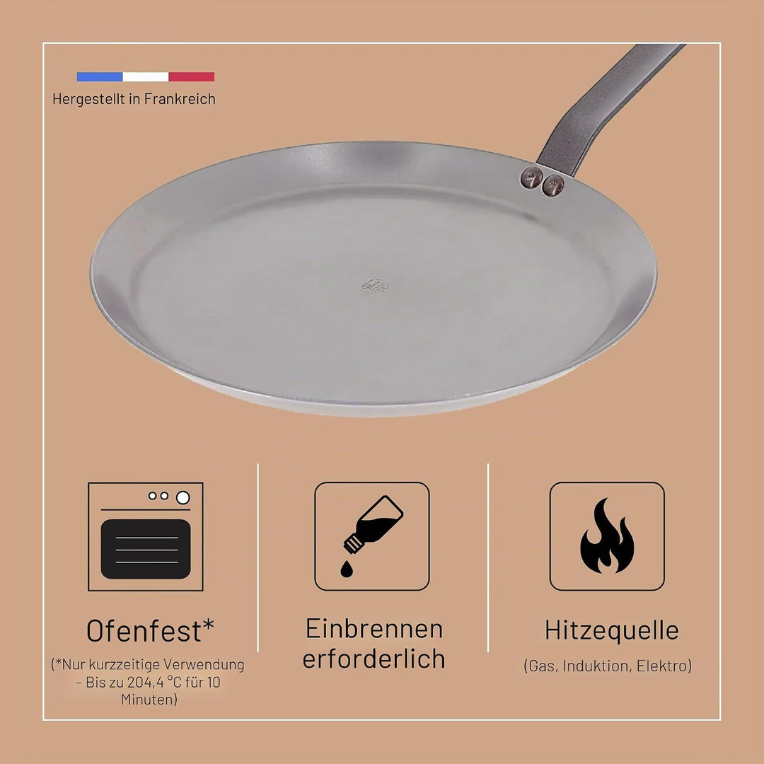 DE BUYER Crêpe-Pfanne Mineral B Element Ø 24 cm A 1 - Pack, A 1 - Pack