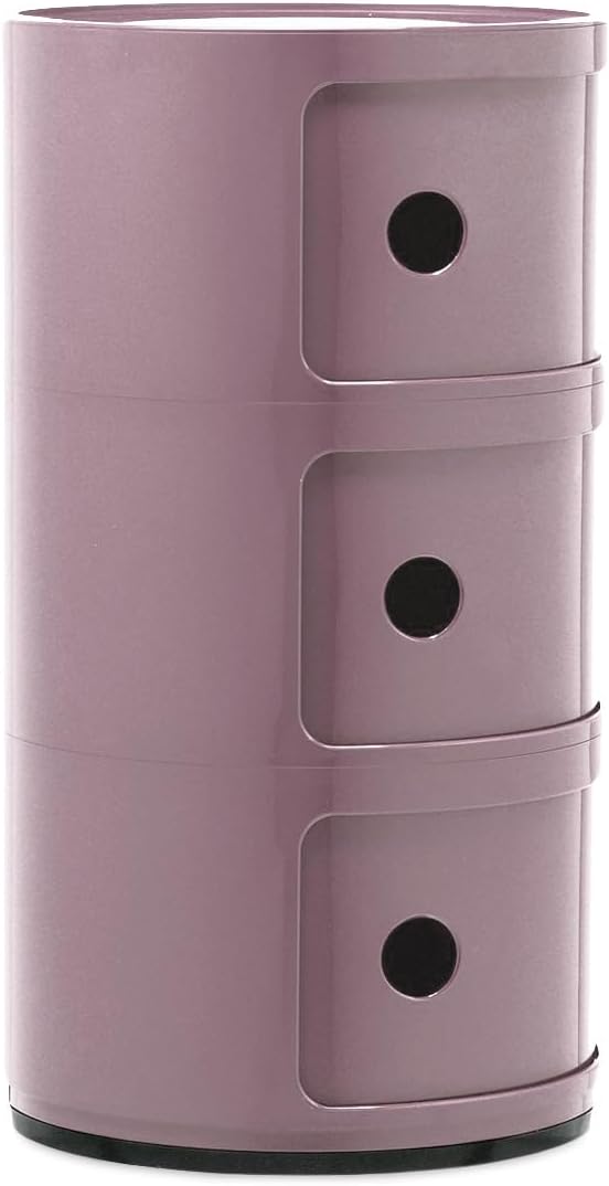 Kartell Componibili, Container 3-fächer, Malve 3-fächer Malve, 3-fächer Malve