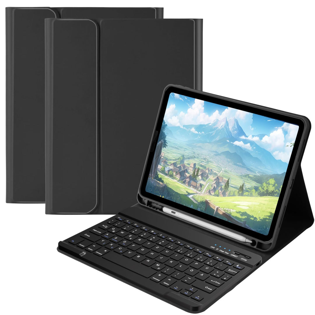 Tastatur Hülle für iPad Air 11"(M2) 2024/iPad Air 5 Gen 2022/iPad Air 4 Gen 2020 10.9&