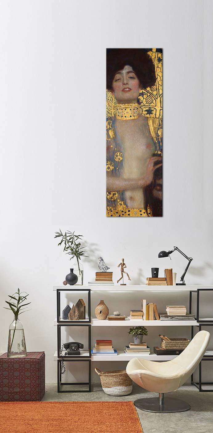 Bilderdepot24 Bild auf Leinwand | Gustav Klimt - Judith I (und der Kopf des Holofernes) in 40x120 cm