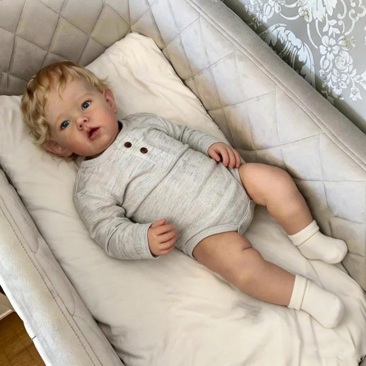 Zero pam Reborn Baby Vollsilikon Lebensecht 50CM Reborn Puppen Lebensecht 3D Haut Silikon Baby Junge