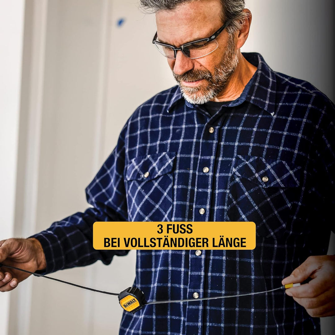 DEWALT 3-in-1 einziehbares Kabel - Multi-Ladekabel - Lightning, Typ C, Micro-USB-Kabel - Ladekabel f