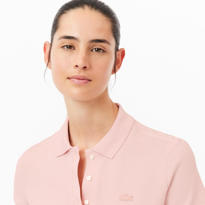 Lacoste Damen Polo-Shirt Kurzarm PF5462, Frauen Polo-Hemd,4 Knopf,Slim Fit 42 Nidus, 42 Nidus