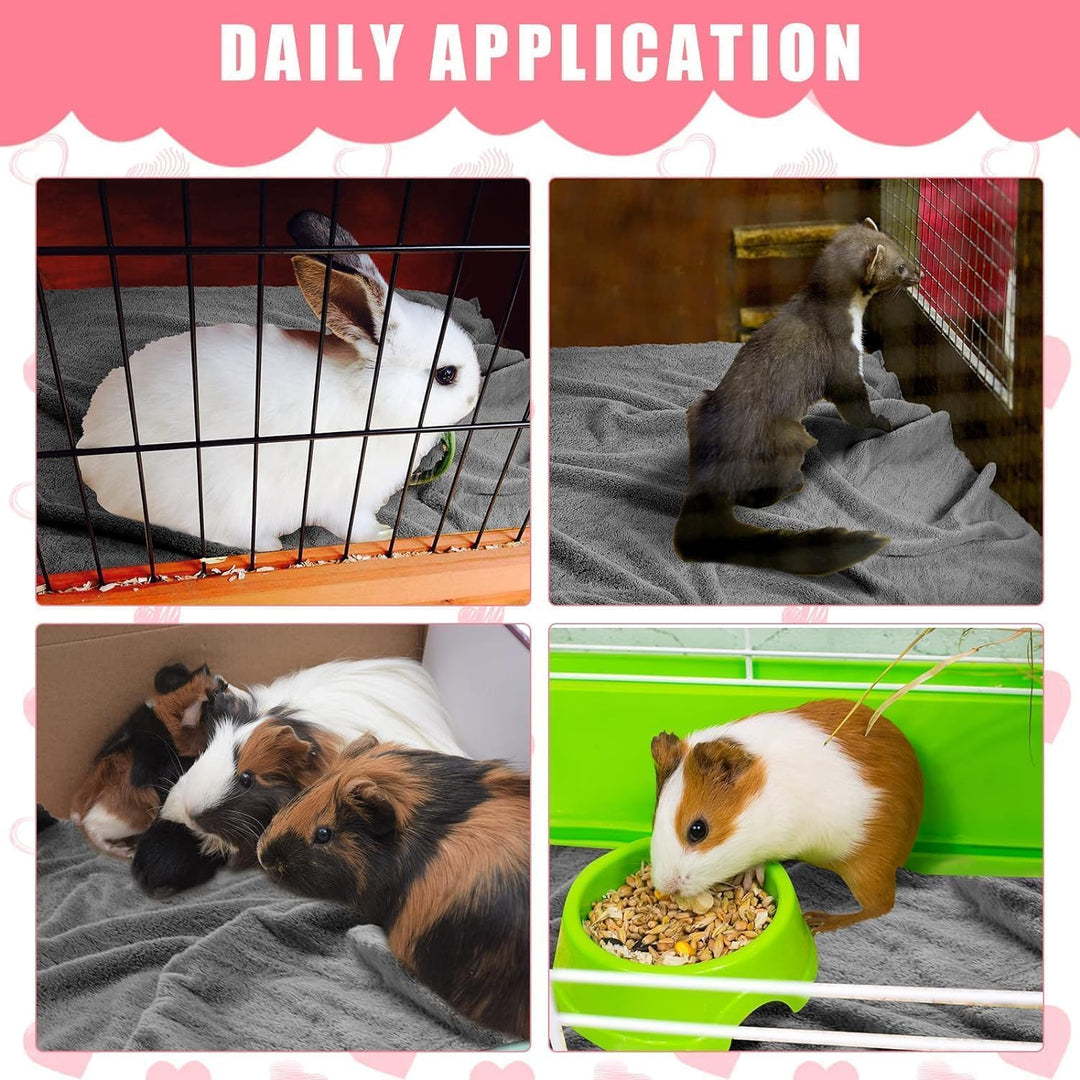 Fouvin 10 Stück wasserdichte Meerschweinchen Decken Weiche Haustier Decken Waschbare Haustier PIPI U