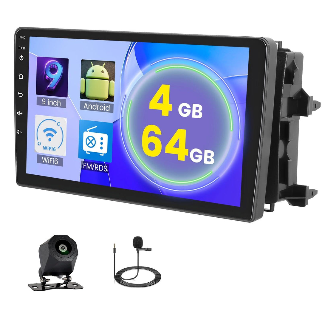 5G WiFi 4+64G Android Autoradio für Toyota Auris 2006-2011 Wireless Carplay Android Auto, 9 Zoll IPS
