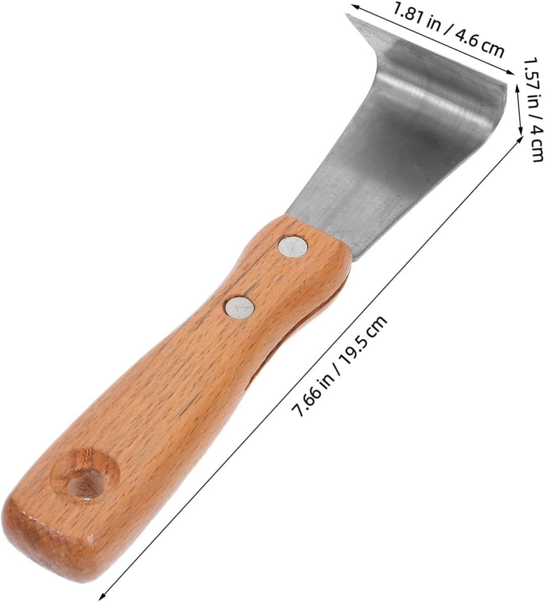 Yardwe Entrindungswerkzeug mit Holzgriff Robustes Schäleisen für Garten und Vielseitiges Handwerkzeu