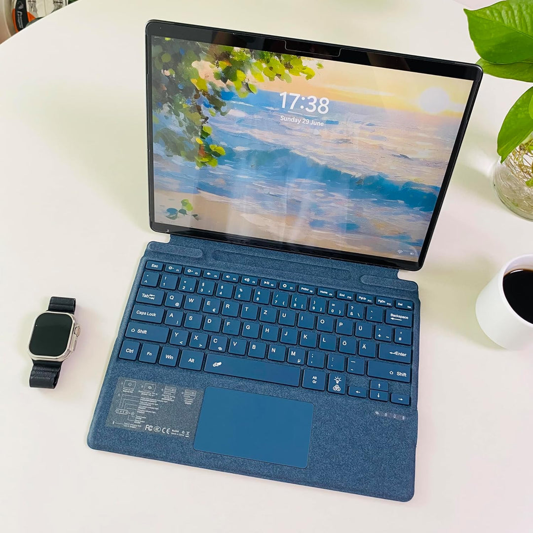 QWERTZ Deutsches Layout Tastatur für Microsoft Surface Pro 13" Copilot+ PC(11th Edition) / Pro 11/10