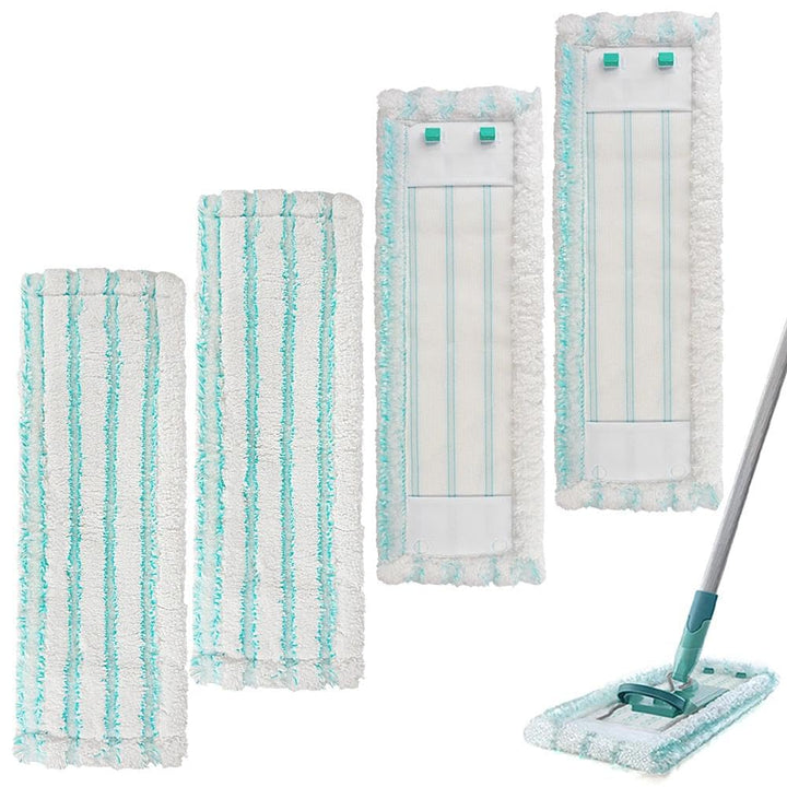 4 Pack Leifheit Bodenwischer Ersatzbezug für Leifheit Profi XL Micro Duo/Cotton Plus, Mikrofaser Wis