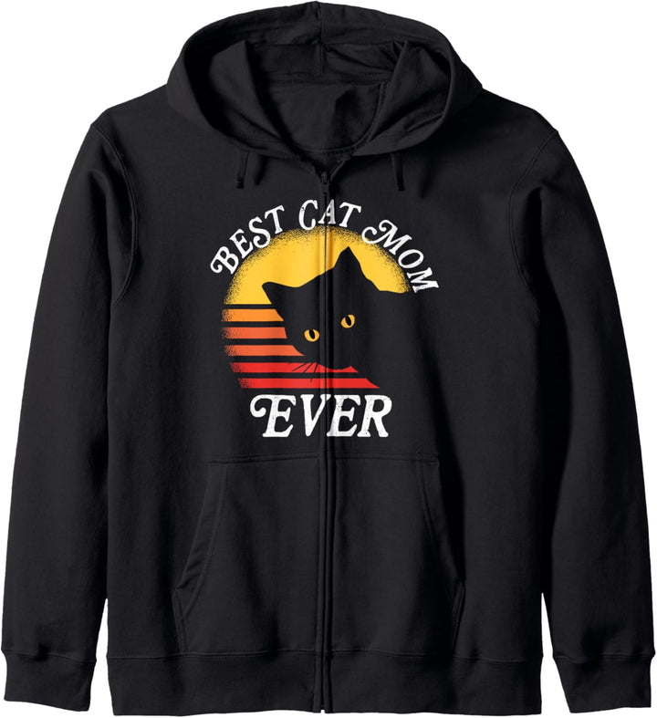 Best Cat Mom Ever Katze Mama Katze Mama Geschenk Frauen Kapuzenjacke