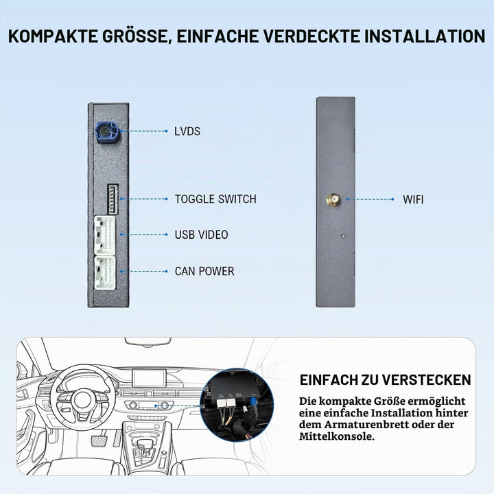 Wireless CarPlay &amp; Android Auto für Audi A3 A4 A5 Q7 mit MIB System
