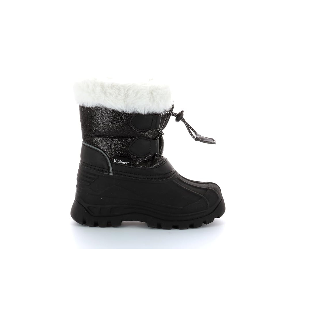 Kickers Jungen Sealsnow Schneestiefel, Noir Brillant