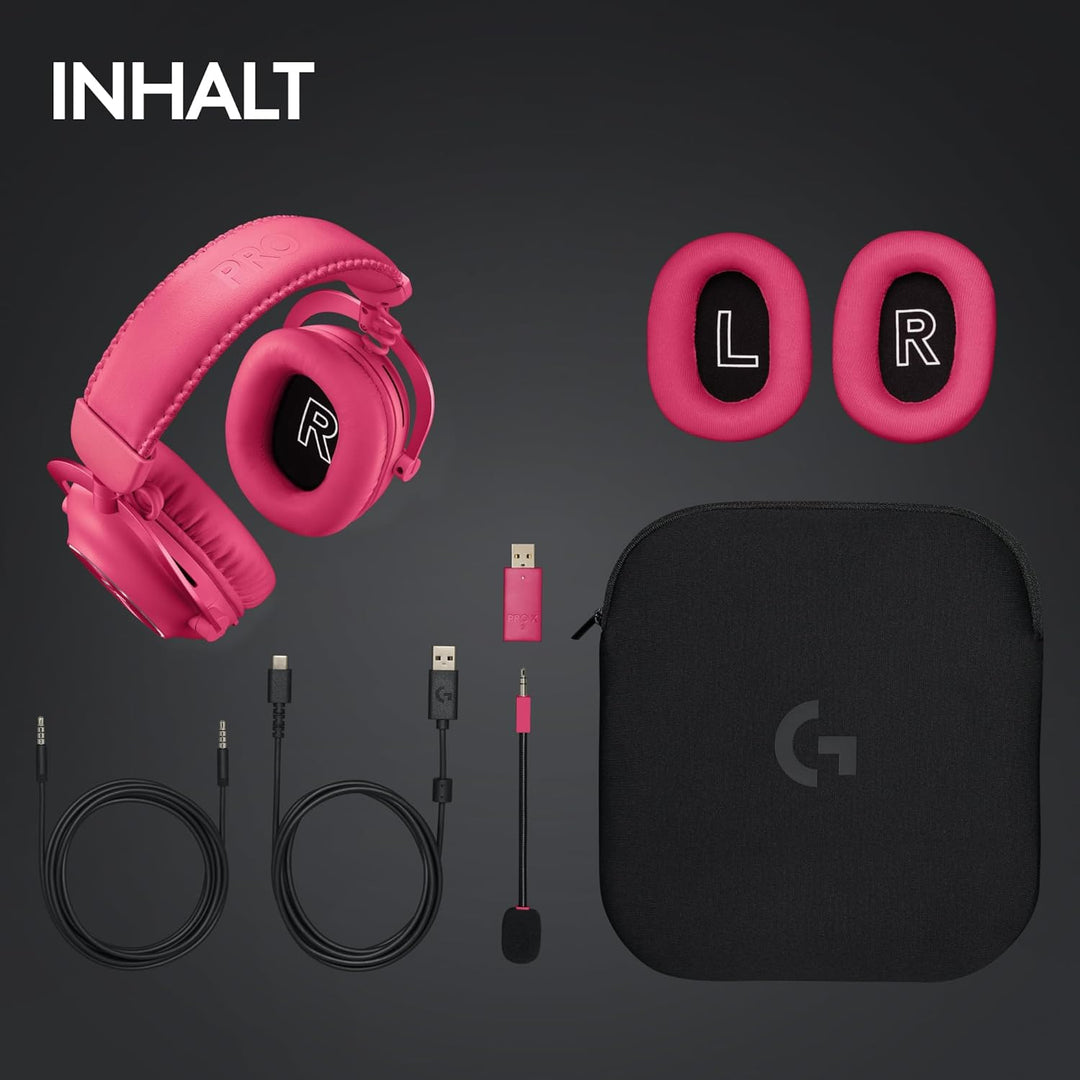 Logitech G PRO X 2 LIGHTSPEED Wireless Gaming Headset, abnehmbares Boom-Mic, 50-mm-Graphen-Treiber,