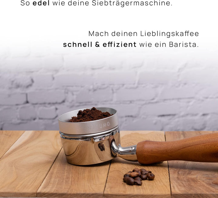 NATUMO – Siebträger Dosierring, Barista Zubehör, magnetischer Siebträger Trichter, Coffe Dosing Funn