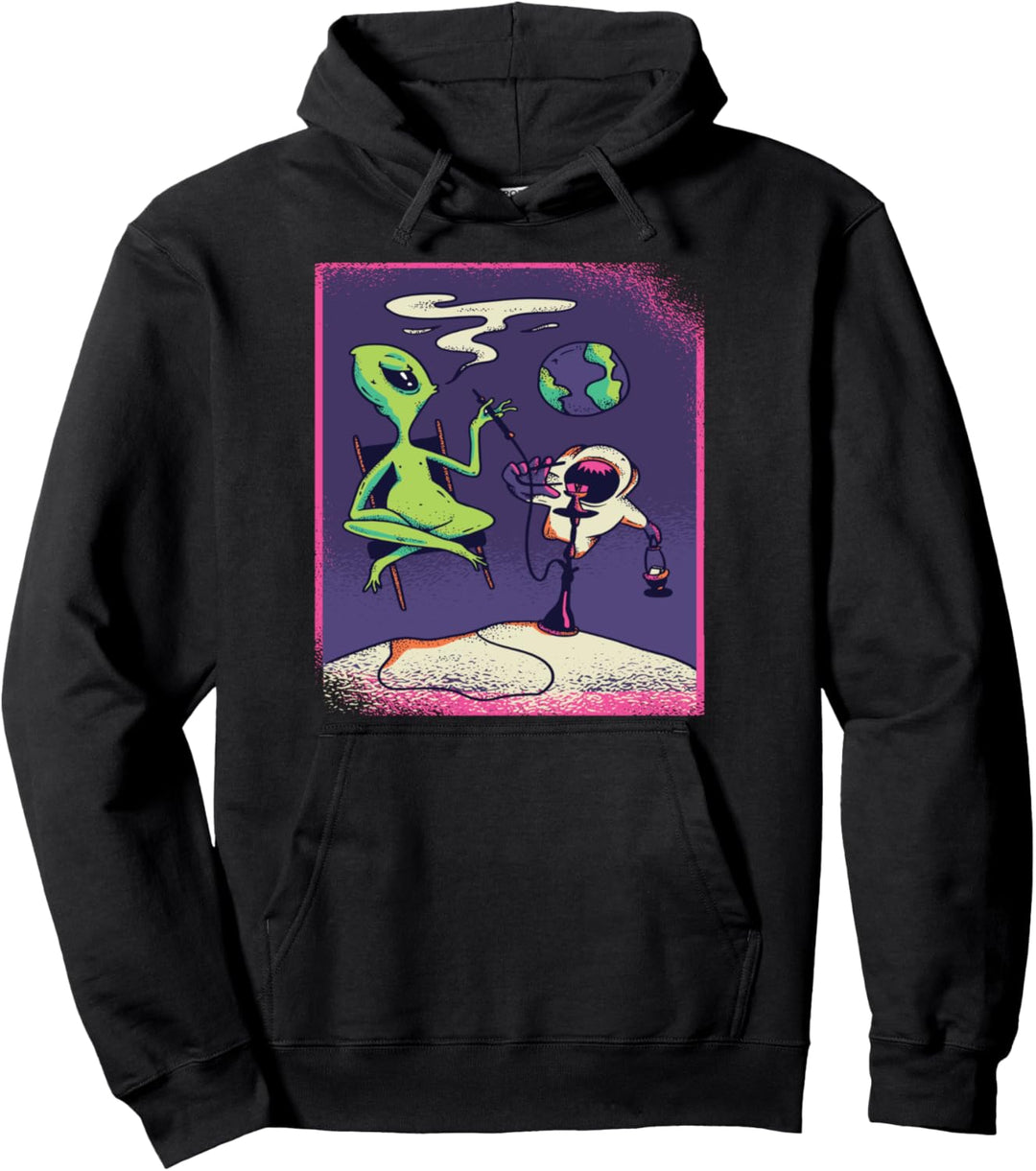 EDM Techno Alien Planet Design Dance Rave Music Festival Pullover Hoodie