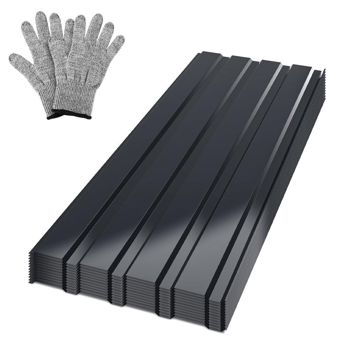 36x Trapezblech Profilblech 115x45 cm – Dachblech Set ca. 18 m² Dachplatten Stahl 0,25 mm für Garten