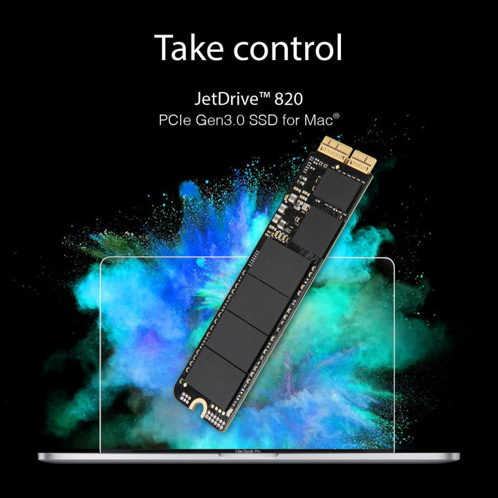 Transcend 480 GB JetDrive JDM 820 AHCI PCIe™ Gen3 x2 SSD TS480GJDM820 Ohne Thunderbolt-Gehäuse 480GB